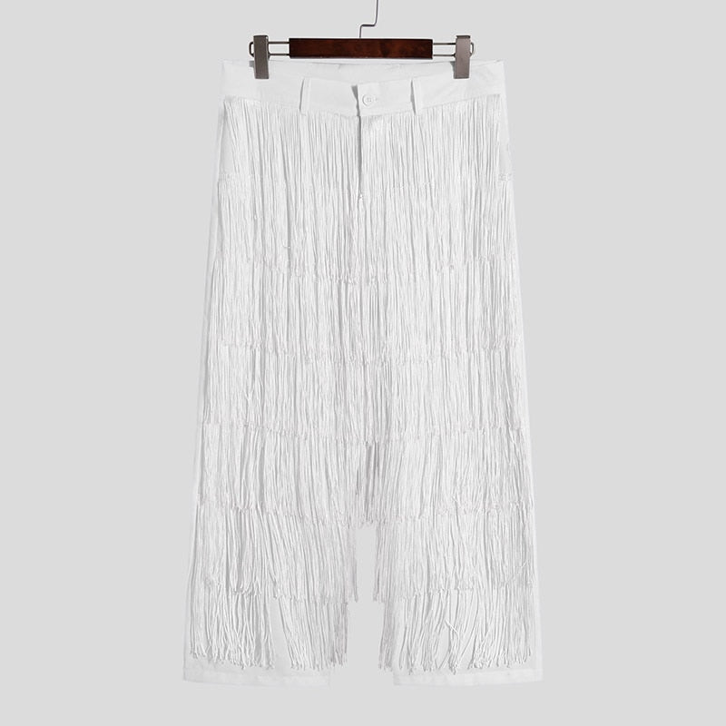 Voguable American Style Men's Fashion Pantalons Loose Comeforable Long Pants Casual Streetwear Micro-transparent Pantalons S-5XL voguable