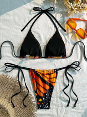 Voguable  Triangle String Thong Bikinis Women Padded Swimwear Female Sexy Swimsuit Bathers Bathing Swimming Swim Suit Beachwear voguable