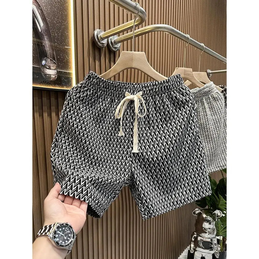 Men's Clothing Print Plaid Shorts Summer Stylish Straight Leg Casual Beach Pants Comfortable Pockets Lightweight Street Shorts voguable