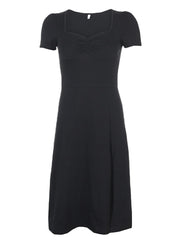 Gothic Square Neck Side Split Short Dress mysite