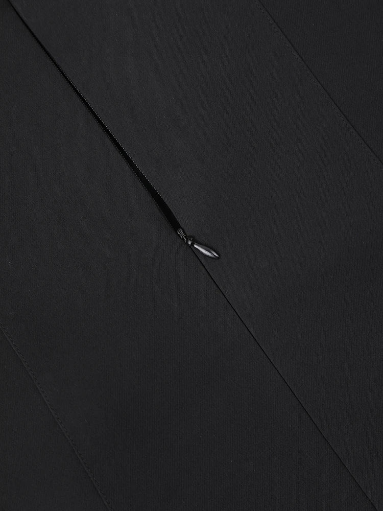 French Style Diamond Spliced Party Maxi Dresses For Women Slash Neck Sleeveless High Waist Black Female Dress 2025 voguable