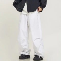 Voguable Parachute Pants Sport Men Baggy American Street Cargo Wide Leg Trousers Male Tracksuit Hip Hop Loose Casual Oversize voguable