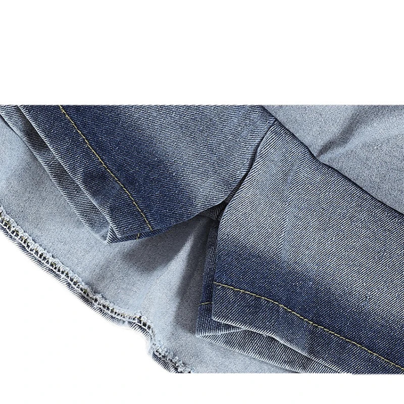 Voguable Vintage Skirts Y2k Korean Style Women Jean Skirt Blue Kawaii Harajuku A-Line Denim Skirt Chic Casual Fashion Summer Clothes voguable