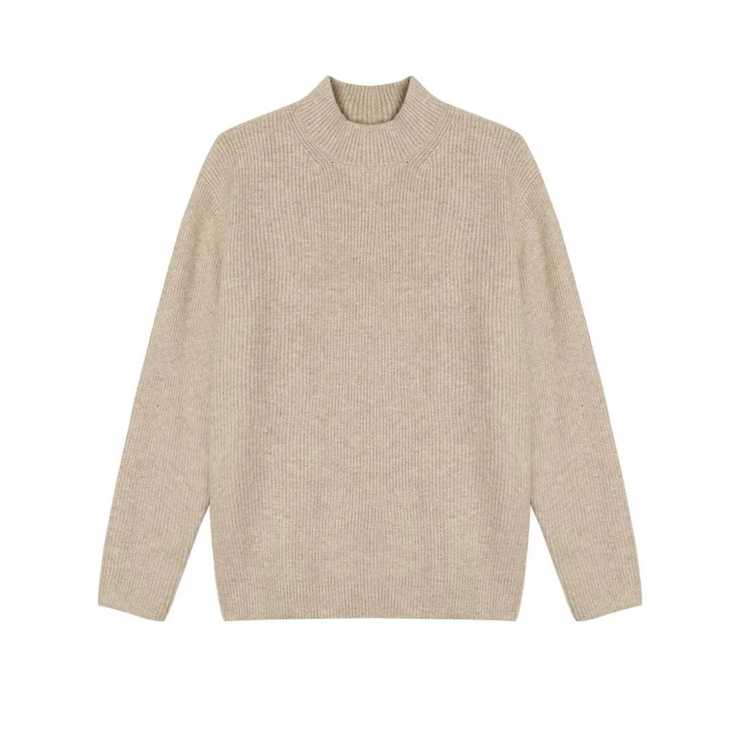 Winter Thick Sweater Men Warm Casual Stand Up Collar Sweater Men Korean Casual Thicken Long Sleeved Sweater Mens Jumper Clothes voguable