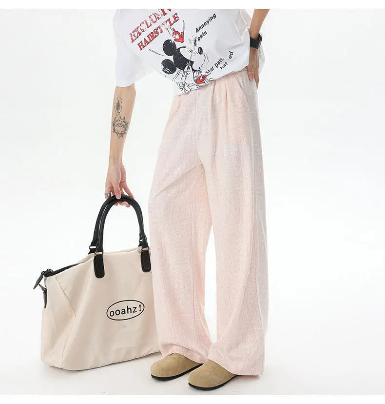 New Design Unisex Straight Leg Casual Pants Breathable Comfortable Novel Fabric Fashion Comfy Trendy Stylish Athleisure Trousers voguable