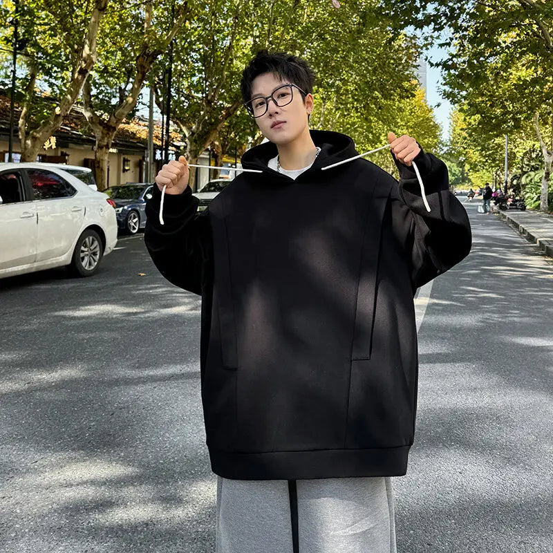 Personalized Casual Hoodies High Quality Men's Spring New Long Sleeve Hooded Sweatshirt Fashion All-match Male Outfit Sportwear