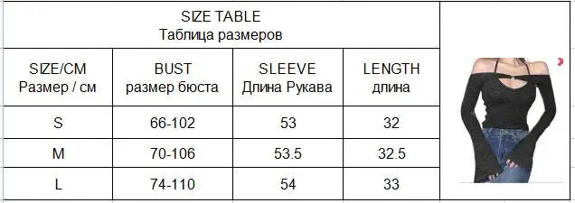 Y2K Top Women Long Sleeve T-Shirts 2 Piece Tops Halter Tanks Backless Crop Top Off Shoulder Tees Sexy Christmas Clothes voguable
