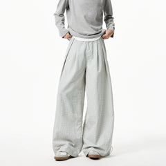 Summer Loose Wide Leg Striped Trousers Unisex High Street Fashion Trendy Casual Wear Oversize Streetwear Long Pants Lightweight voguable