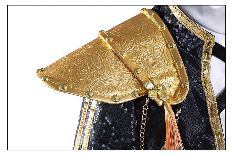 Black Golden Rumi Zoey Mira Cosplay Costume Wig Women Suit Halloween Party Role Playing Outfit voguable