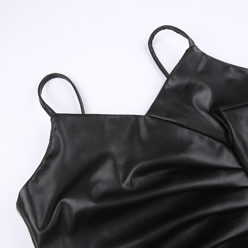 Black Asymmetrical V-Neck Long Party Dress mysite