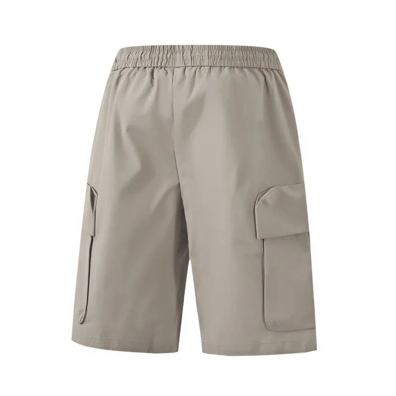 Voguable  Men's Cargo Drawstring Shorts with Multi-Pockets Durable Workwear Outdoor and Casual Comfortable and Stylish, Summer Streetwear voguable