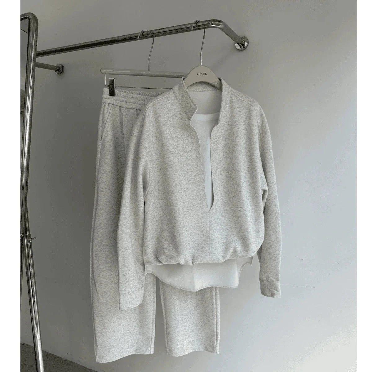 Korean Casual Sports High-end Suit Autumn Sweatshirt Fake Two-piece Spring Fashion Trend Casual Loose Suit Aesthetic Academy voguable