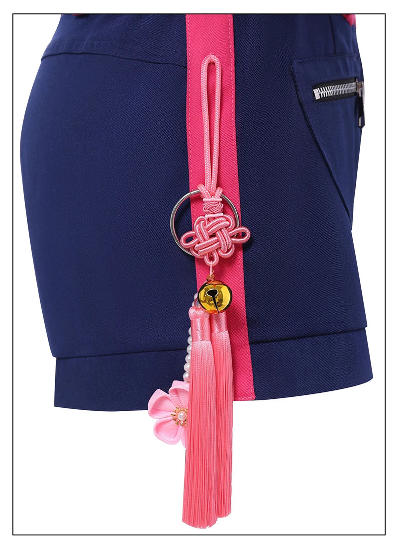 KPop Rumi Cosplay Costume Wig Women Girls Halloween Carnival Comic-con Party Role Playing Outfits voguable