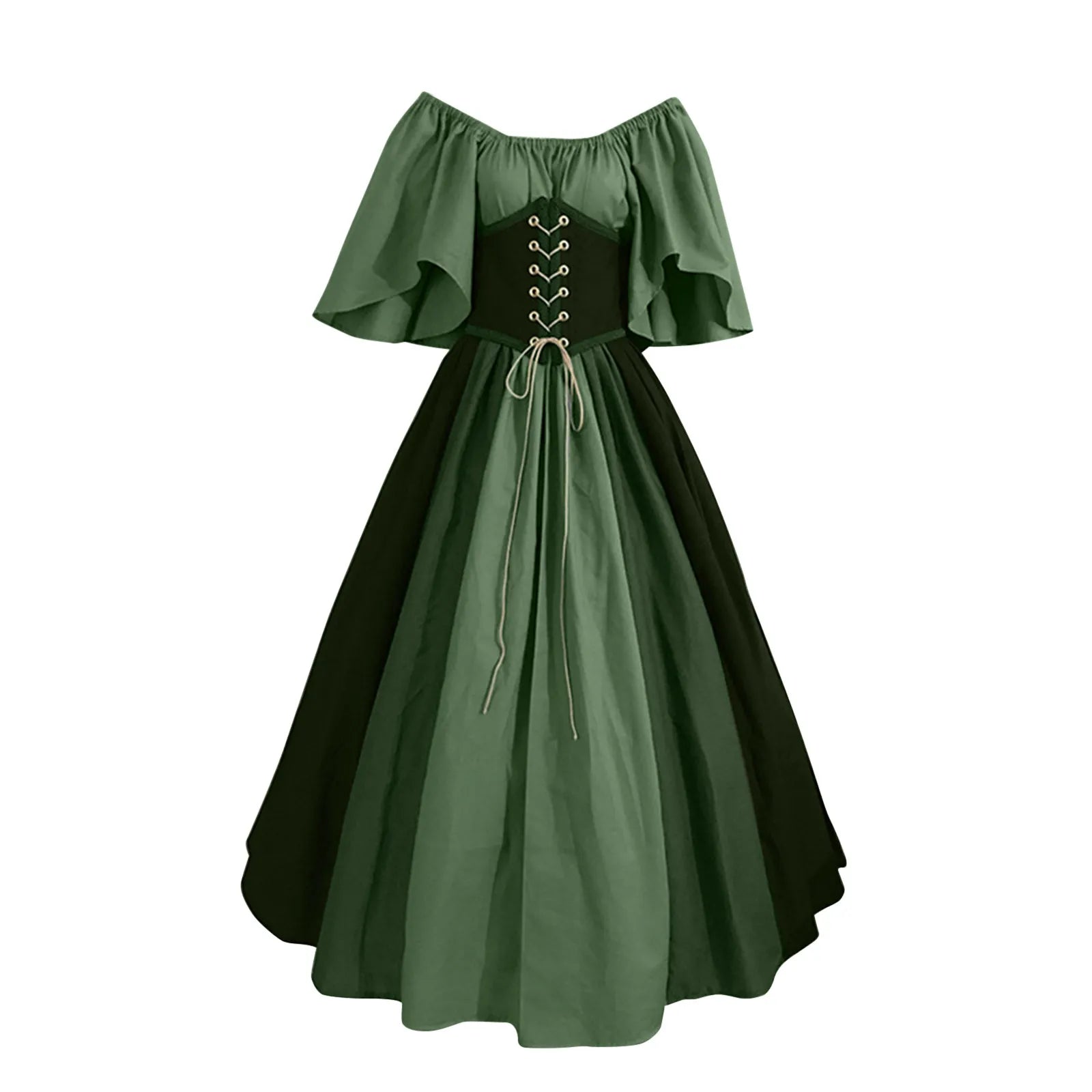 Palace Medieval Costume Women Christmas Dress Vintage Victoria Lace Up Vintage Carnival Party Long Robe Cosplay Fancy Clothing voguable