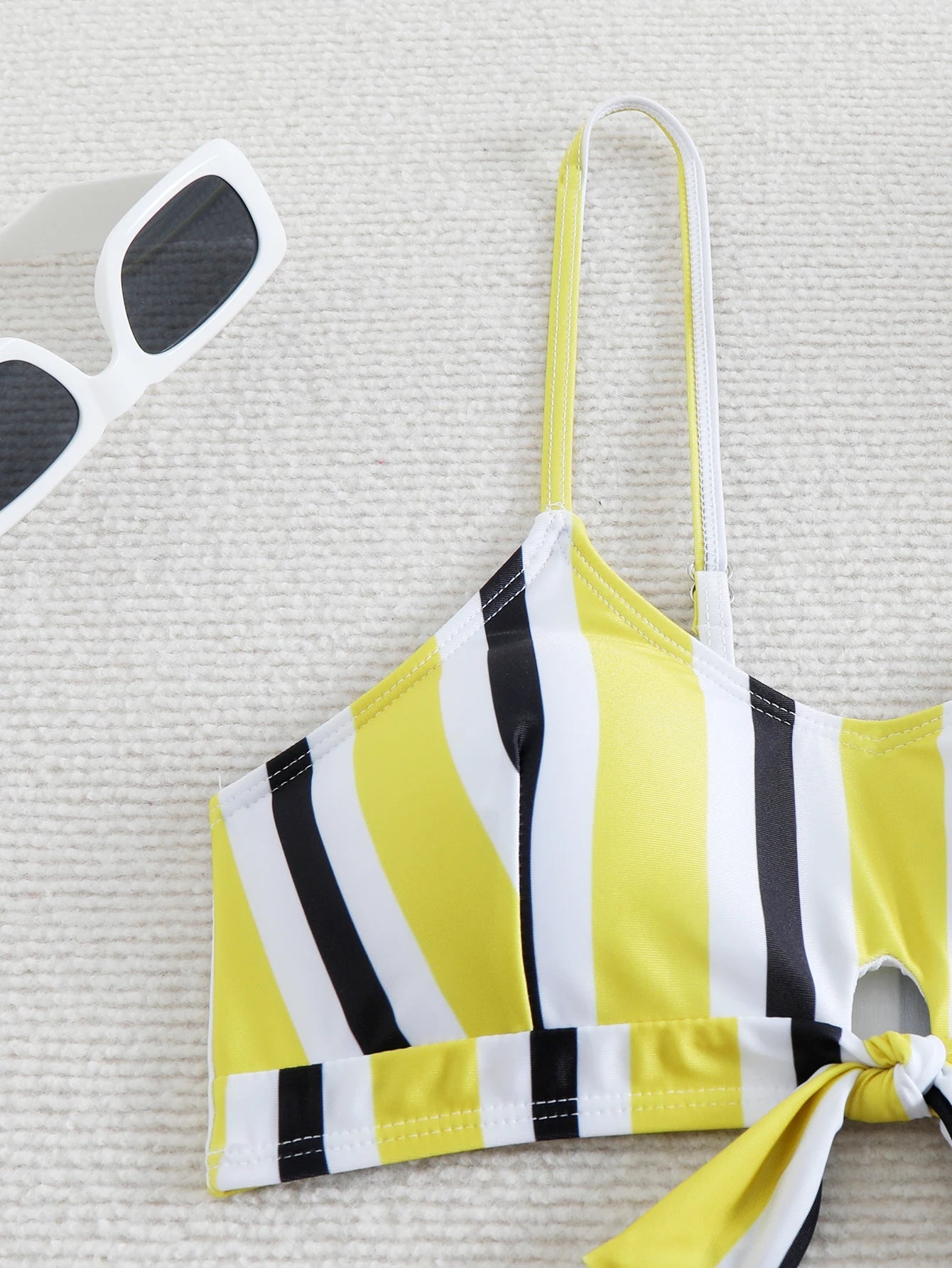 Voguable  High Waist Bikini Women Strappy Swimsuit Sexy Striped Swimwear Female Bathers Bathing Swimming Swim Suit Summer Beachwear voguable