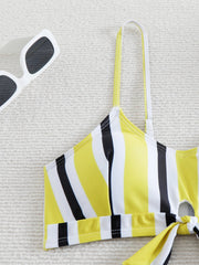 Voguable  High Waist Bikini Women Strappy Swimsuit Sexy Striped Swimwear Female Bathers Bathing Swimming Swim Suit Summer Beachwear voguable