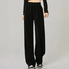 Apricot High Waist Banana Pants Women Spring Autumn 2024 New American Style Chic Straight Casual Affordable Wide Leg Trousers voguable