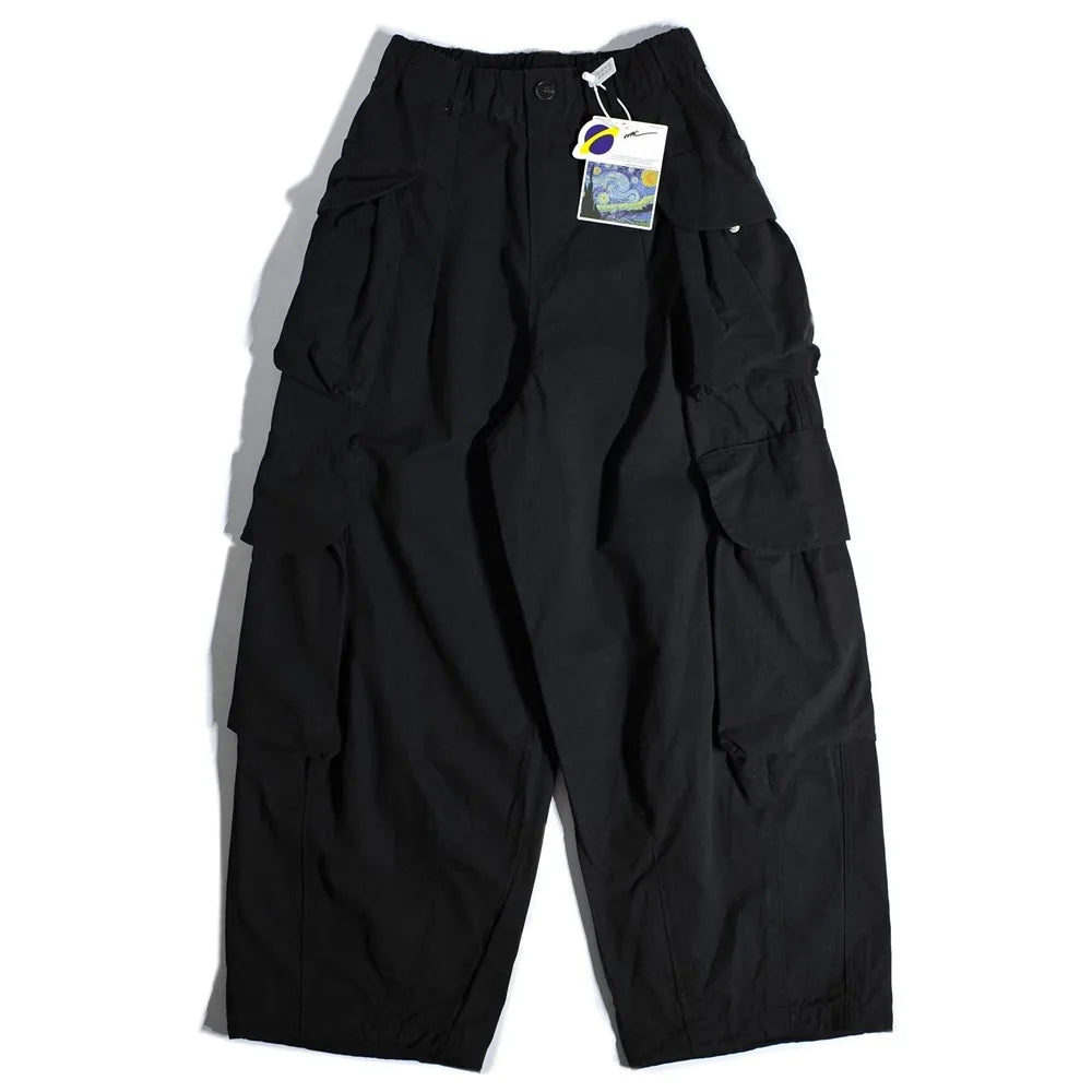 Voguable  Heavyweight Wide Leg Workwear Trousers CityBoy Hong Kong Style Multi-Pocket Loose Straight Casual Shape Men's Pants voguable
