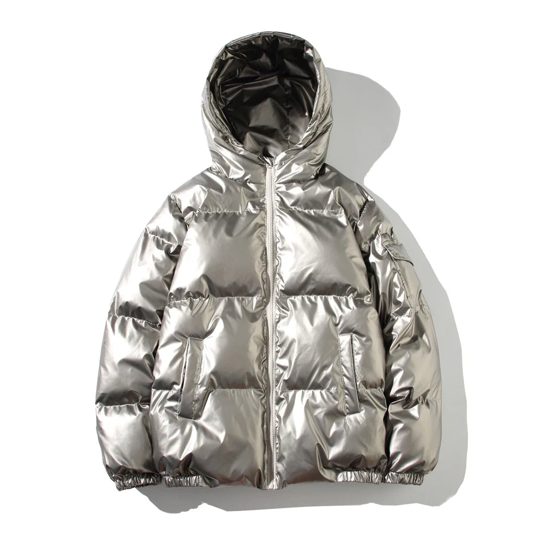 Winter Solid Color Parka Men Thick Hooded Jacket  New Warm Harajuku Coat Male Casual Zipper Jackets Windproof Outwear gotmes-shop