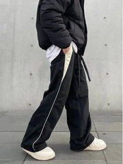 Y2K Men Streetwear Chic Cargo Korean Harajuku Casual Parachute Tech Pants for Women Sweatpants Wide Leg Joggers Trousers Clothes voguable
