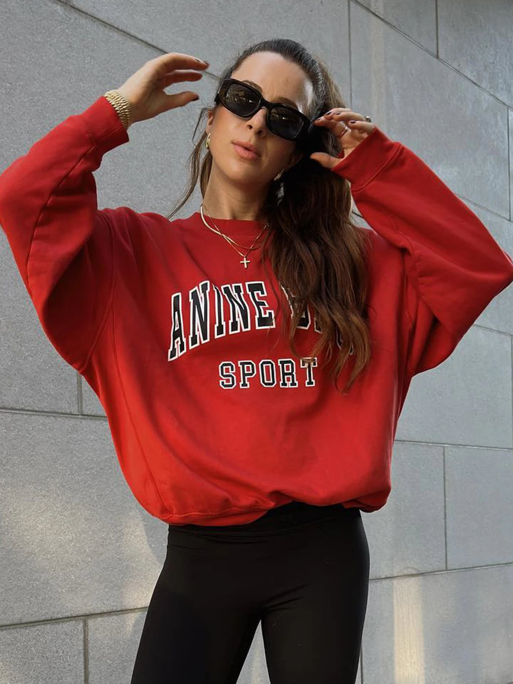 Graphic Sweatshirts for Women Autumn Winter Clothes Designer Washed Vintage Fashion Pullovers Tops Female Loose Sweatshirt voguable