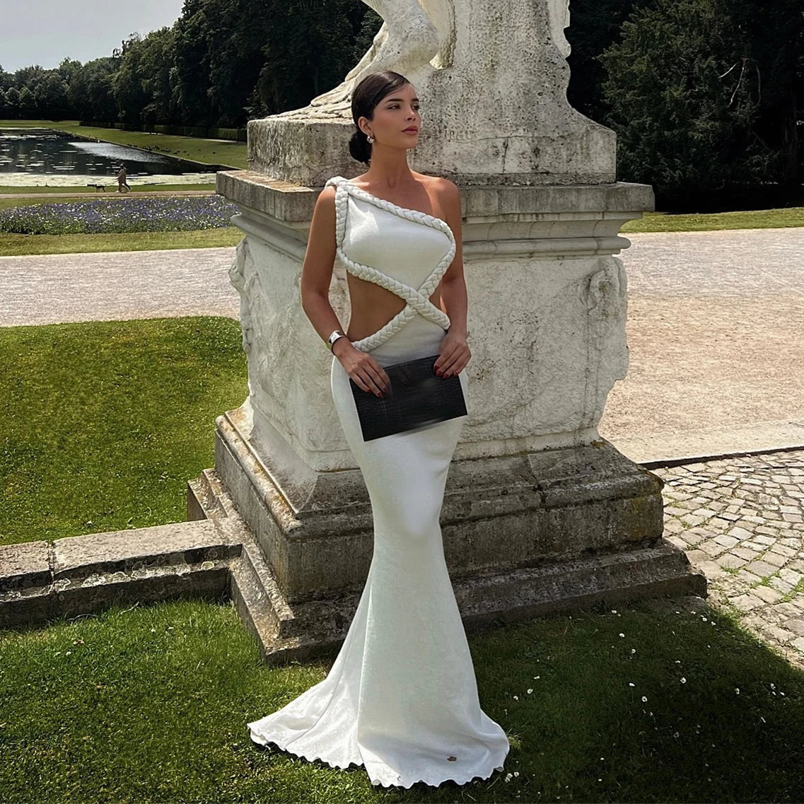 Cut Out One Piece Swimsuit Women Swimwear 2025 Sexy Bikini Female High Waist Biquini Crochet Dress Swim Suits Bodysuit Beachwear voguable