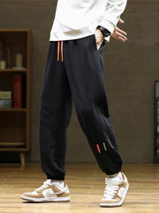 Spring Autumn Men's Baggy Sweatpants Colorfull Drawstring Cotton Trainning Jogger Pants voguable