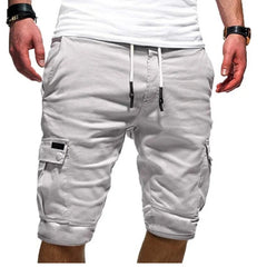 Voguable  Summer Y2K Harajuku All Match Trousers Solid Color Streetwear Elegant Fashion Half Pants Multi Pocket Shorts Men's Clothing voguable