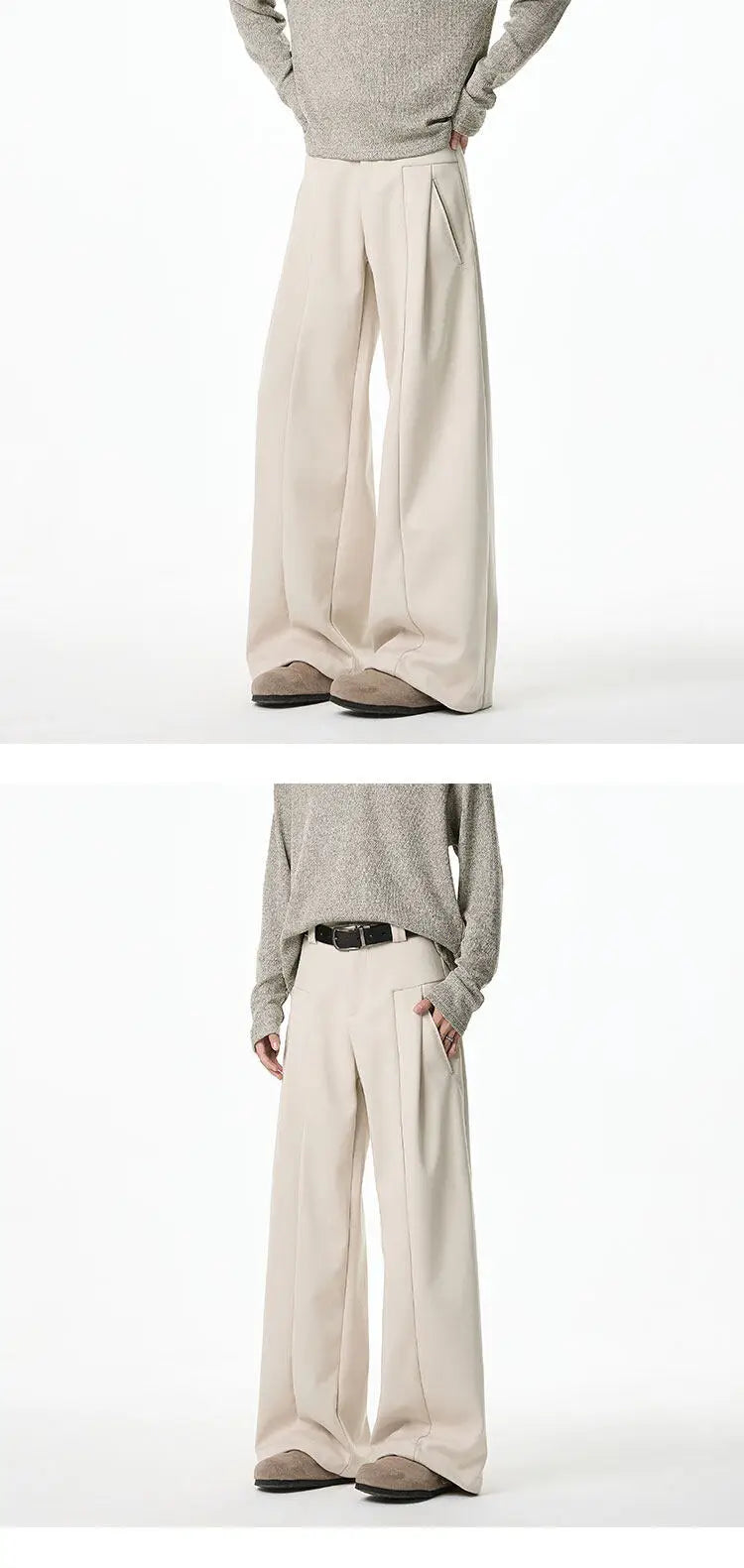 Spring 2025New Design Patchwork Casual Trousers man Loose Wide Leg Waist Comfort Stretch Elastic Athleisure Pants Travel Fashion voguable
