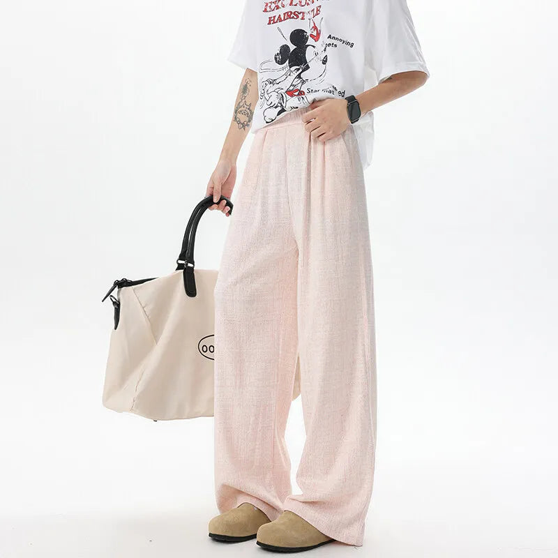 New Design Unisex Straight Leg Casual Pants Breathable Comfortable Novel Fabric Fashion Comfy Trendy Stylish Athleisure Trousers voguable
