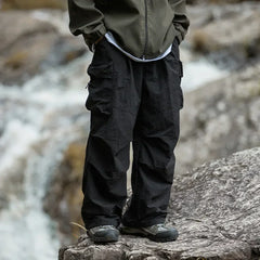 Voguable Parachute Cargo Pants Men Oversize Outdoor Casual Trousers Male Waterproof Pants Man Japanese Streetwear Hip Hop voguable