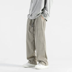 Corduroy Pants Men Spring Autumn Pants Men's Work Baggy Homme Casual Pants Korean Style Black Loose Straight Pants Streetwear gotmes-shop