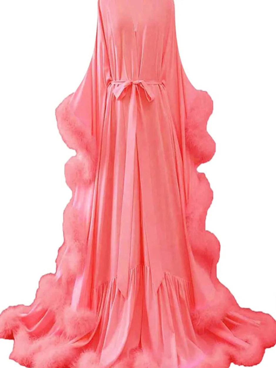 Voguable  Autumn Winter Women's Sexy Tight Fashionable Sleeveless Shawl Wedding Dress Waist Tied Silk Underwear Multi-Color Accessories voguable