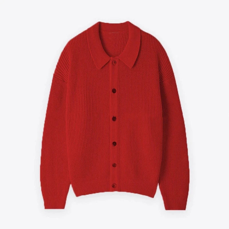 New Korean Luxury Men Cardigan Trendy Textured Long Sleeve Buttoned Korean Leisure Sweater Coats Premium Quality Knitwear M-3XL voguable