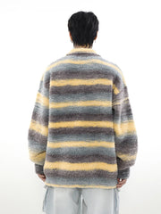 Voguable  Striped Sweater Men Knitted Oversize Pullovers for Man Sweaters and Jumpers Male Loose Casual Streetwear Hip Hop Winter voguable