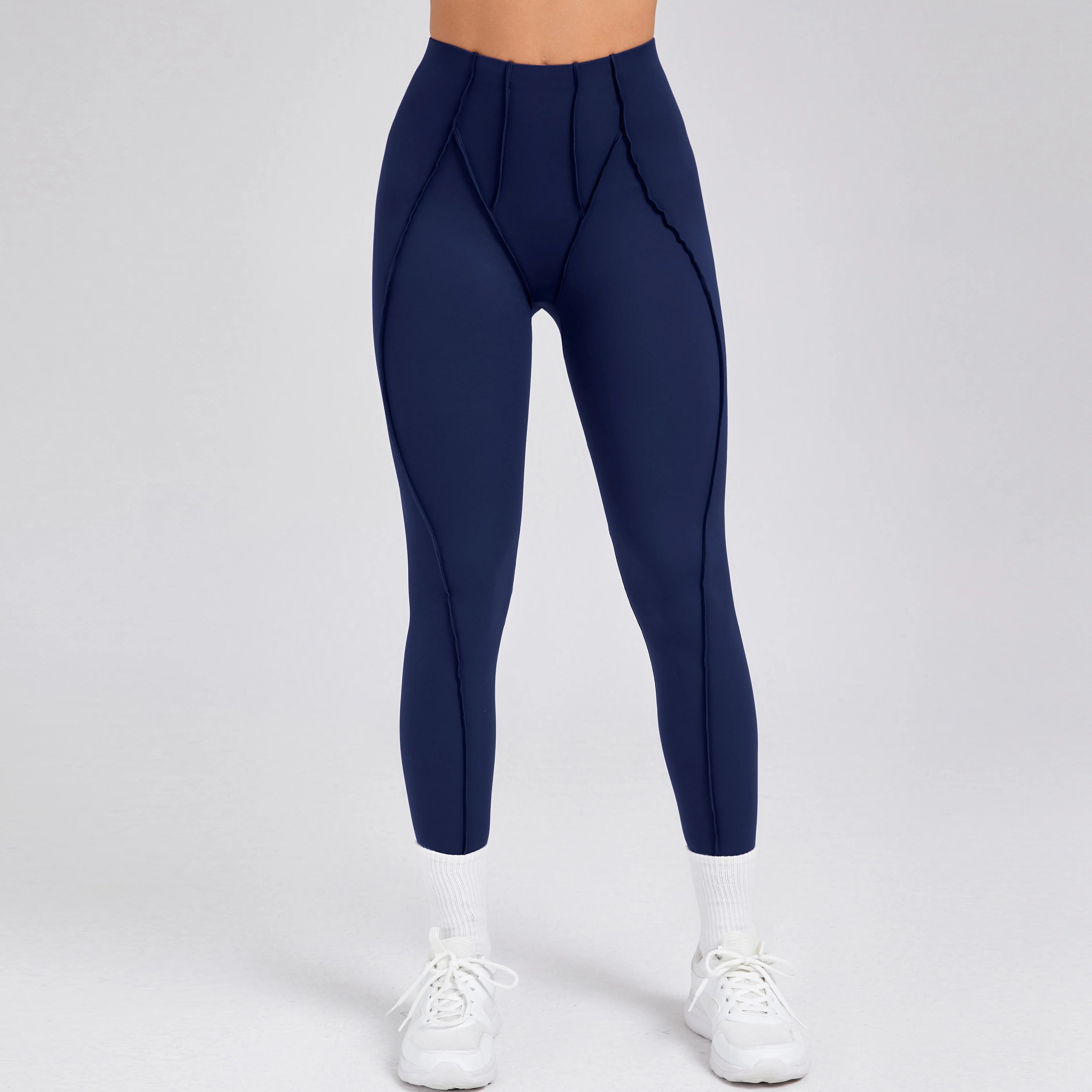 Voguable  Women Nude Straps Yoga Pants Squat Proof Workout High Waist Leggings Fitness Pant Female Active Wear Legging voguable