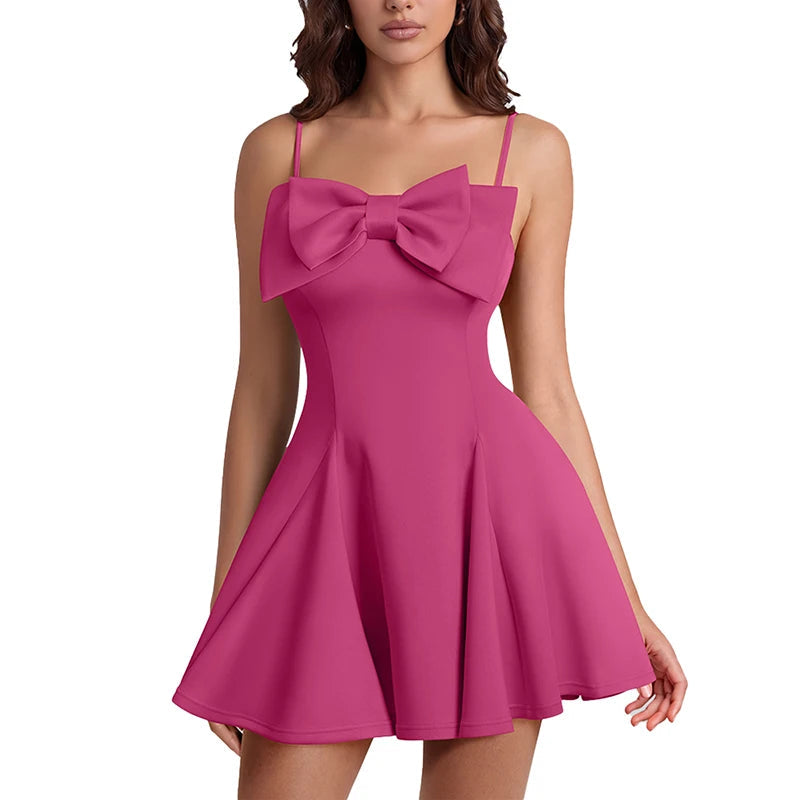 Voguable  Summer Women's Spaghetti Strap Dress Casual Sexy Mini Dress voguable
