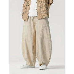 Voguable  New Arrival Men Casual Pants High Street Cross Pants Cotton Chinese Style Streetwear Male Harem Trousers voguable