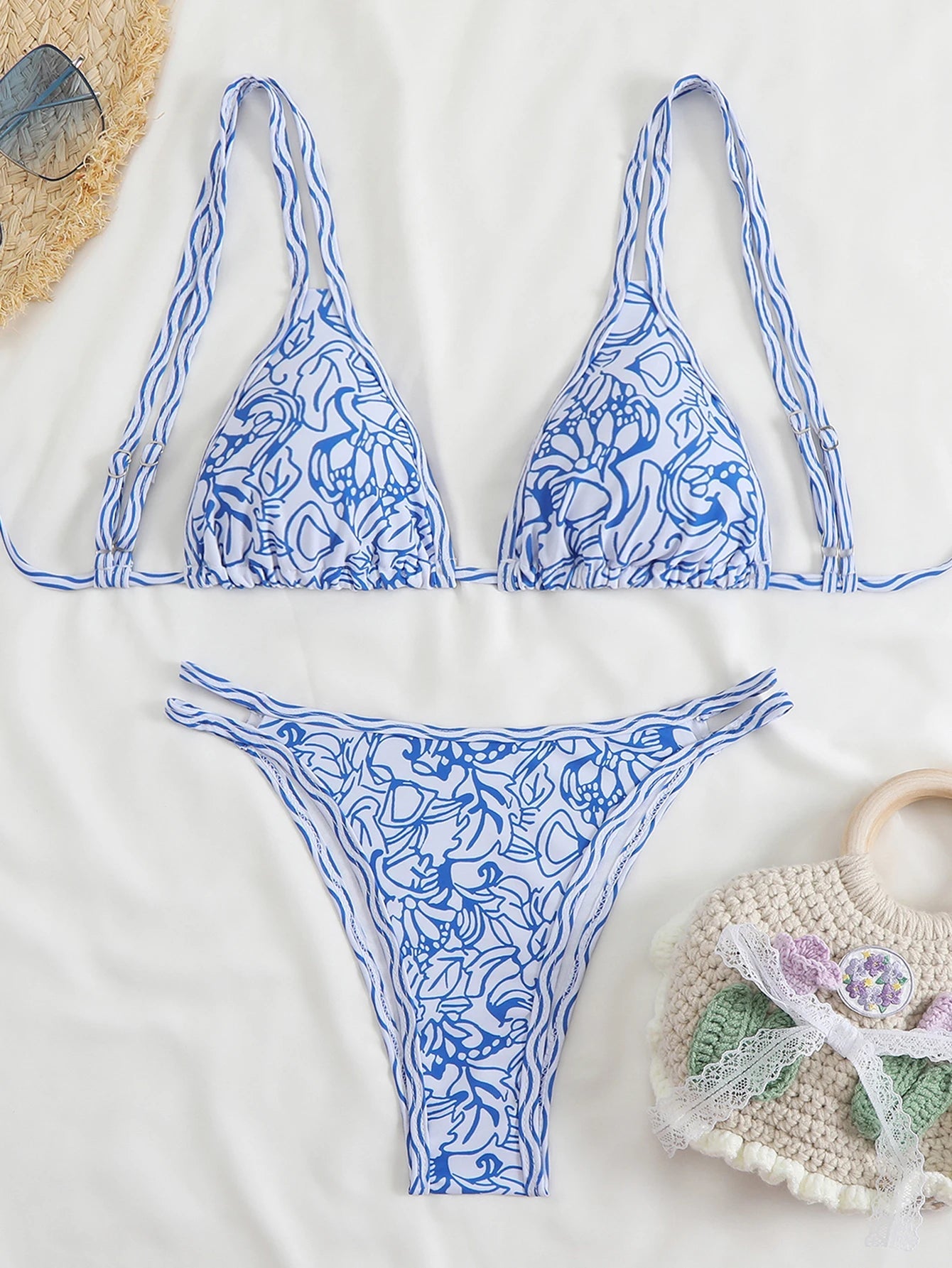 Voguable  Triangle Strappy Bikini Women Sexy Swimwear Female Brazilian Swimsuit Bathers Bathing Swimming Swim Suit Beachwear Summer voguable
