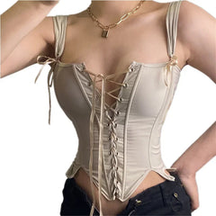 Sexy Lolita Corset Shaper Ladies Slimming Bandage Corsets Underbust Bustier Top Women Lingerie Elegant Streetwear Clothes Blusas voguable