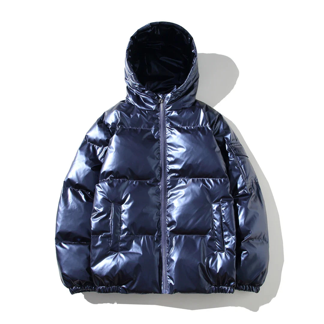 Winter Solid Color Parka Men Thick Hooded Jacket  New Warm Harajuku Coat Male Casual Zipper Jackets Windproof Outwear gotmes-shop