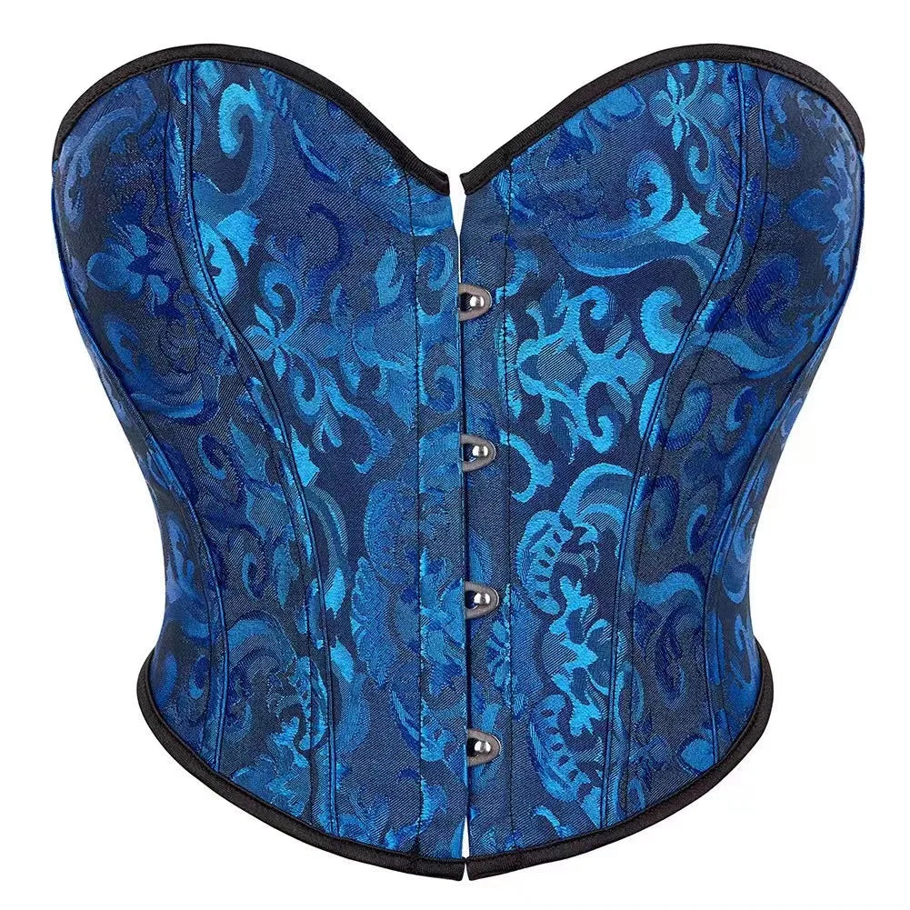 Voguable New Stylish Short Torso Waist Trainer Corset Bustier Crop Tank Top Corselet Pink White Green Red Beige Korset voguable