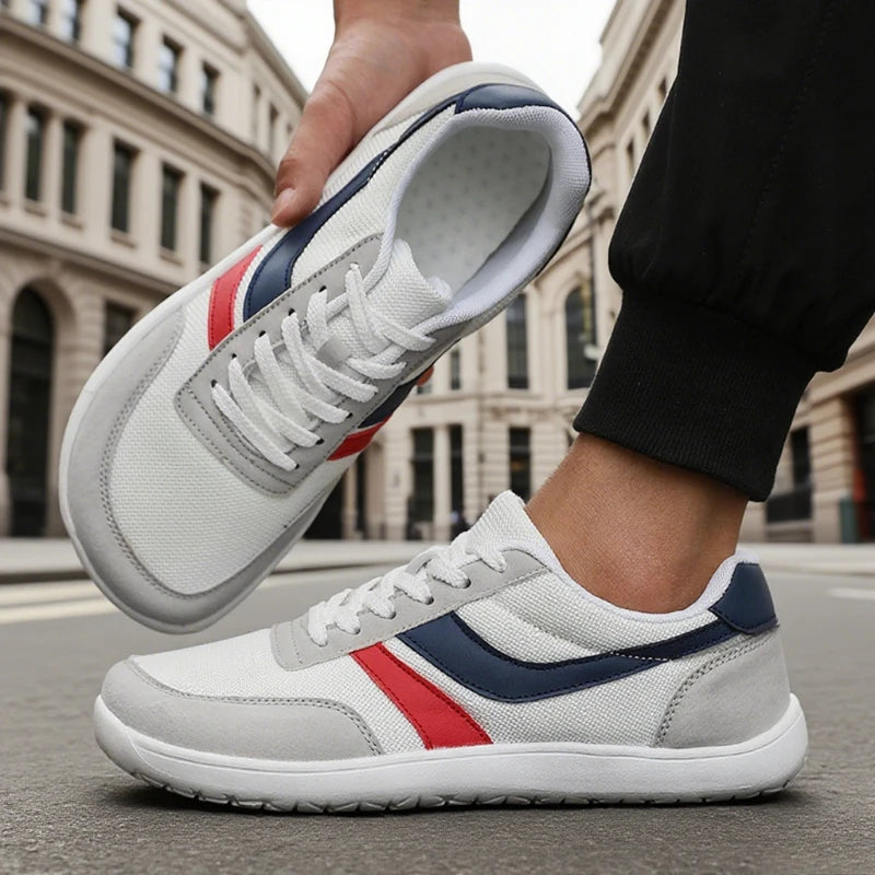 Voguable  New Men's Wide Toe Shoes Comfortable Breathable Non Slip Sneakers Summer Fashionable Minimalist Trendy Mesh Casual Running Shoes voguable