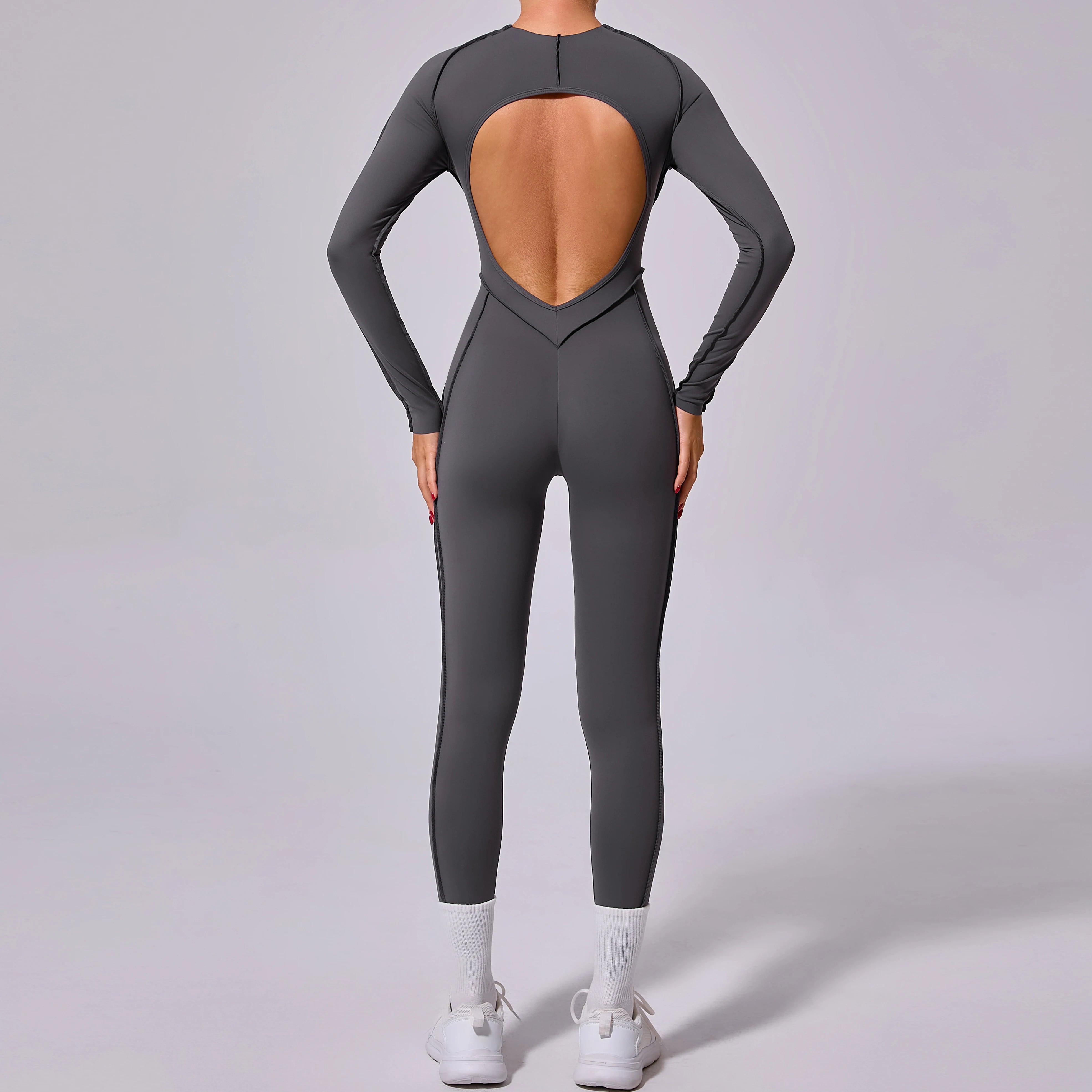 Voguable  Long Sports Jumpsuit Sleeveless Gym Set Women Yoga Clothes Rompers Workout One-piece Suit Female Outdoor Recreation Bodysuits voguable