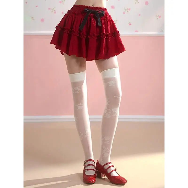 Voguable Summer Japanese Style Kawaii Cake Skirt Women Lolita Sweet Cute Y2k Mini Skirt Hot Girls 2000s Slim Korean Fashion Clothing Chic voguable