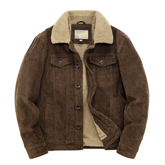 Male Cotton Jackets Padded Warm Loose Parka Coat Corduroy Short Jacket Man Solid Zip Windbreaker Winter Men's Casual Windbreake