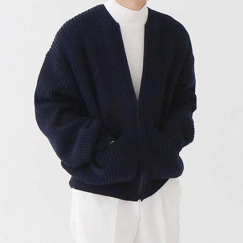 Knit Sweaters For Men Cardigan Men's Autumn Warm Clothing Luxury Y2k Vintage New Sweater Winter Cotton Warm Man Clothes voguable