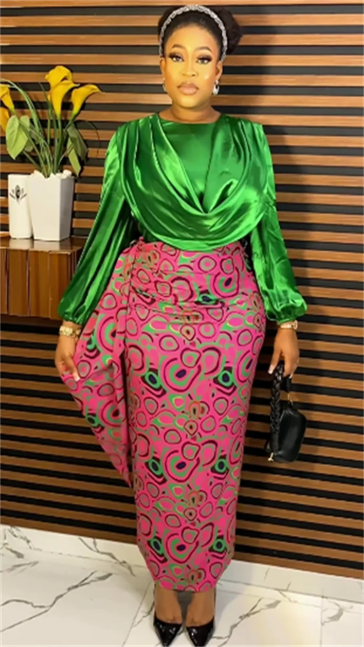 Plus Size African Elegant Party Dresses for Women 2023 New Fashion Chiffon Maxi Long Dress Kaftan Muslim Gown Ladies Clothing voguable