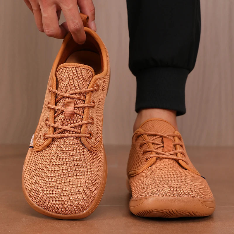 Voguable  Unique Mesh Sports Shoes Flexible Wide Toe Breathable Minimalist Walking Shoes Outdoor Activities Tennis Foldable Men's Shoes voguable