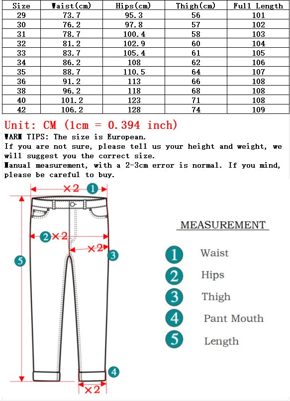 Fashionable Business Casual Jeans Spring and Autumn Men's Elastic Solid Color Long Pants Men's Loose Fitting Straight Leg Jeans voguable